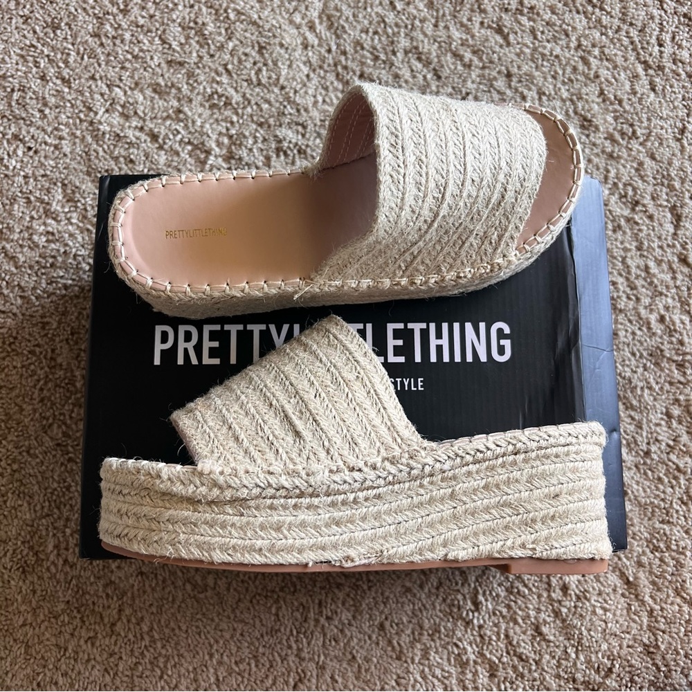 Pretty Little Thing Platform Espadrilles
